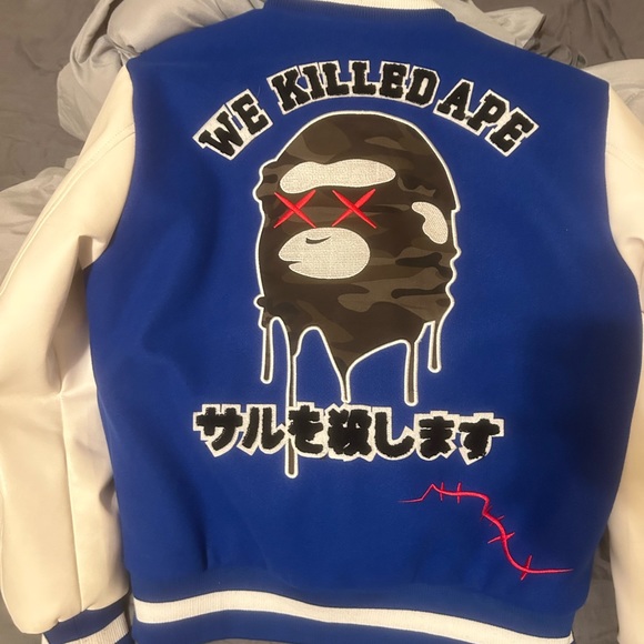 This is a varsity jacket bape size Large just need the money - Picture 2 of 4